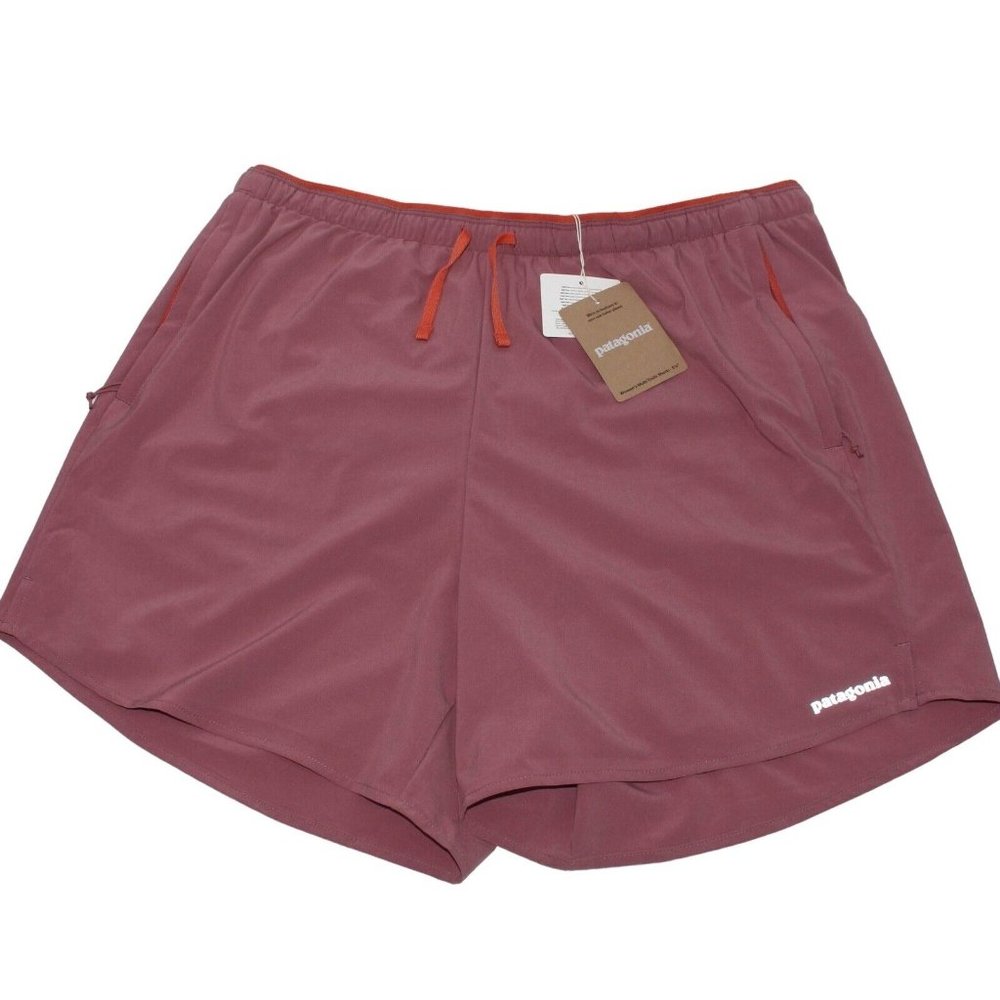 New Patagonia Women's Multi Trails Evening Mauve Athletic Shorts Size SMALL